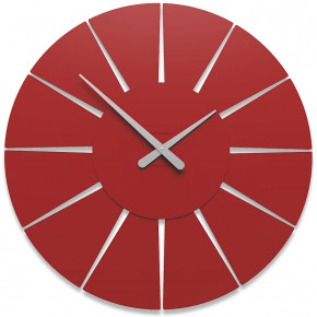  CalleaDesign - Extreme - Orologio da parete rotondo medio dal design moderno ed elegante - Colore: Rubino - SKU: 10-212-65 