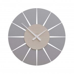  CalleaDesign - Extreme - Orologio da parete rotondo medio dal design moderno ed elegante - Colore: Rovere Decapè - SKU: 10-212-81 