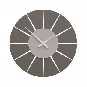  CalleaDesign - Extreme - Orologio da parete rotondo medio dal design moderno ed elegante - Colore: Rovere Breeze - SKU: 10-212-83 
