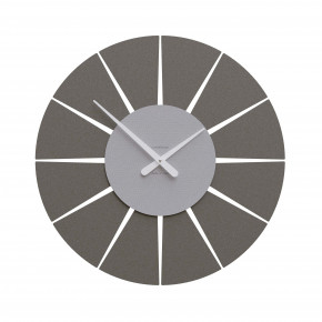  CalleaDesign - Extreme - Orologio da parete rotondo medio dal design moderno ed elegante - Colore: Gessato - SKU: 10-212-86 