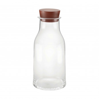 Alessi Caraffa in vetro cristallino con tappo in silicone Tonale