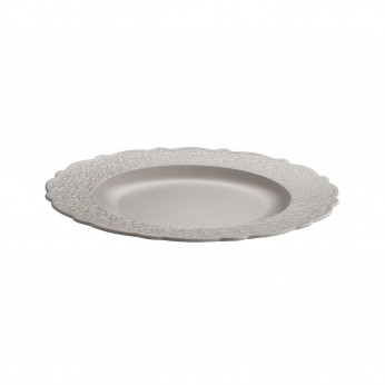 Alessi Set 4 Piatti piani in melammina con decoro a rilievo dalle linee moderne Dressed Air