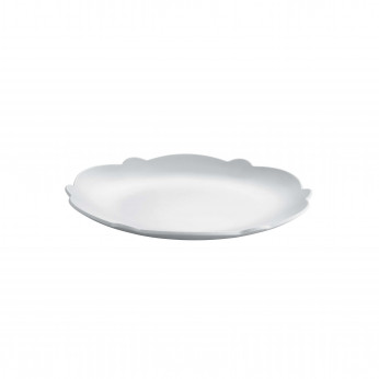 Alessi Set 4 Piatti da dessert in melammina con decoro a rilievo dalle linee moderne Dressed Air