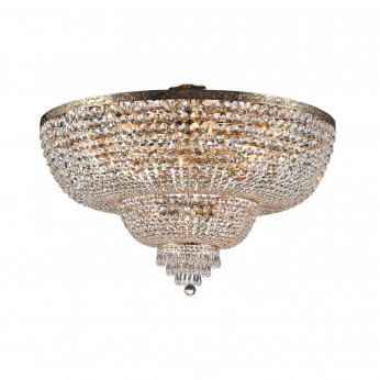 Maytoni Lampadario gigante in stile classico con pendenti in cristallo Palace