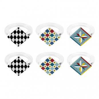 Vesta Set 6 allacciatovaglioli in plexiglass design elegante Decor