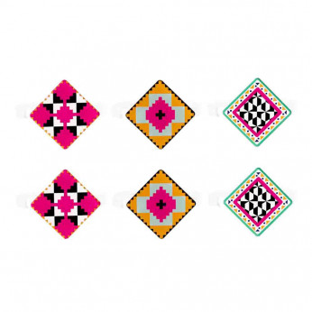 Vesta Set 6 allacciatovaglioli in plexiglass design elegante Decor