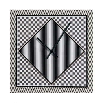 Vesta Orologio da parete di design in plexiglass con motivi geometrici Decor