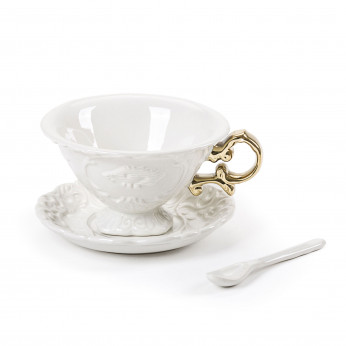 Seletti Set 1 Tazza da te con piattino e cucchiaino "I-Wares" I-Wares