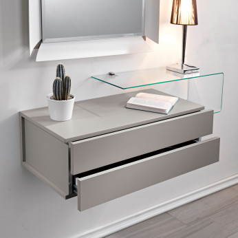 Pezzani Console per ingresso con contenitore grande a 2 cassetti Due
