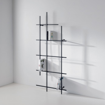 Pezzani Libreria da parete verticale piccola di design moderno Libra