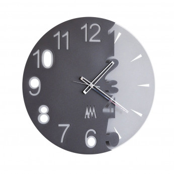 Arti e Mestieri Orologio da parete di design in metallo con numeri ritagliati Full Moon