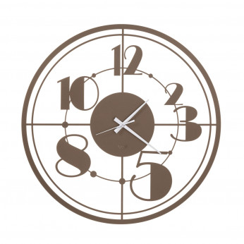 Arti e Mestieri Orologio da parete rotondo in stile rétro Teo