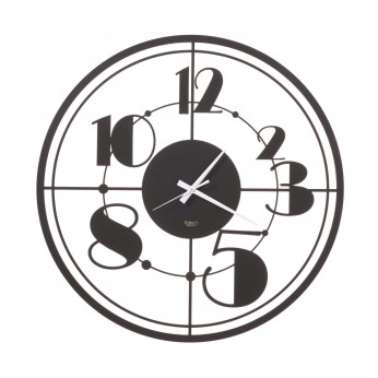 Arti e Mestieri Orologio da parete rotondo in stile rétro Teo