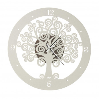 Arti e Mestieri Orologio da parete piccolo con lancette in alluminio Albero della Vita