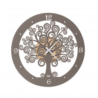 Arti e Mestieri Orologio da parete piccolo con lancette in alluminio Albero della Vita