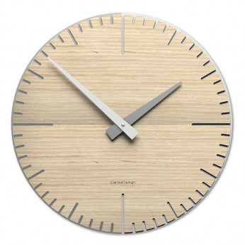 CalleaDesign Orologio da parete rotondo in legno dal design moderno Exacto