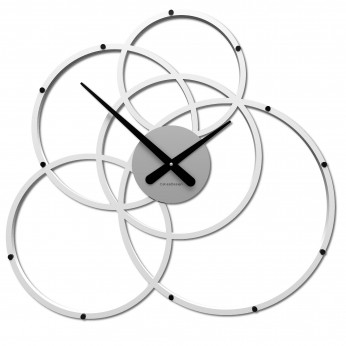 CalleaDesign Orologio da parete in legno dal design moderno per salotto o ufficio Black Hole
