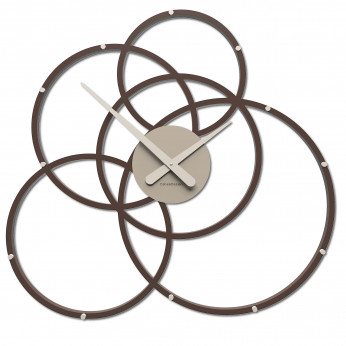 CalleaDesign Orologio da parete in legno dal design moderno per salotto o ufficio Black Hole