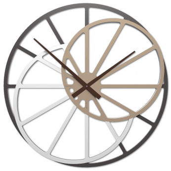 CalleaDesign Orologio da parete in legno di grandi dimensioni Theresa