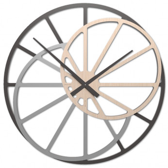 CalleaDesign Orologio da parete in legno di grandi dimensioni Theresa