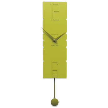 CalleaDesign Orologio da parete a pendolo in legno dal design moderno ed elegante Rock