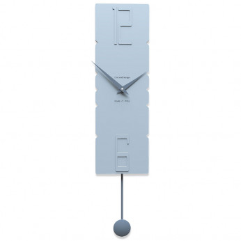 CalleaDesign Orologio da parete a pendolo in legno dal design moderno ed elegante Rock