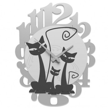 CalleaDesign Orologio da parete Gatti