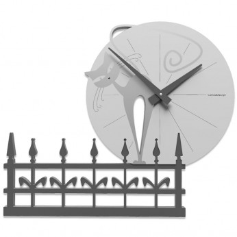 CalleaDesign Orologio da parete Gatto Romantico