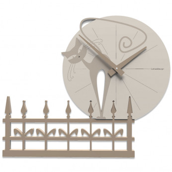CalleaDesign Orologio da parete Gatto Romantico