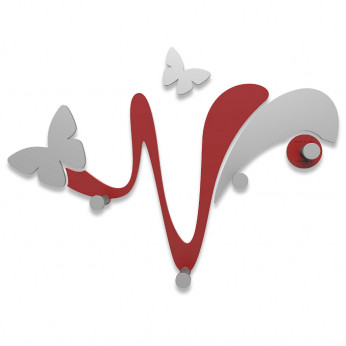 CalleaDesign Appendiabiti da Parete Farfalla