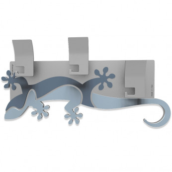 CalleaDesign Appendiabiti da parete lineare Geco Arrampicante