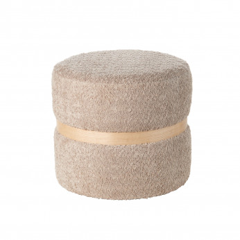 L'Oca Nera Pouf con struttura in legno e rivestimento in tessuto dal design moderno Contemporaneo
