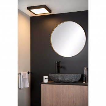 Lucide Lampada da soffitto gigante quadrata in alluminio diffusore a led dimmerabile Brice LED