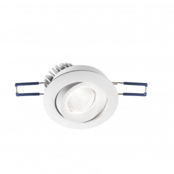 Fabas Luce Faretto da incasso rotondo orientabile con luce a LED struttura in alluminio Alice