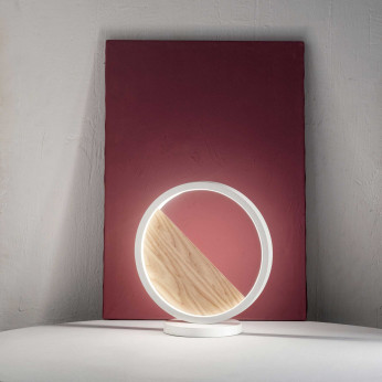 Fabas Luce Lampada da tavolo a LED dalle linee moderne Pierre