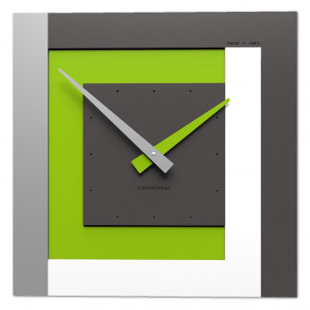 CalleaDesign Orologio da parete in legno piccolo per soggiorno Clock