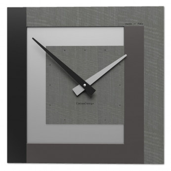 CalleaDesign Orologio da parete in legno piccolo per soggiorno Clock