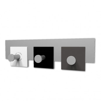 CalleaDesign Attaccapanni da parete piccolo in legno per ingresso CoatRack