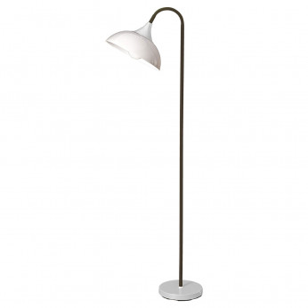 Perenz Piantana moderna in metallo verniciato con stelo flessibile rivestito in gomma Swan