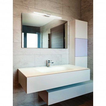 Perenz Applique per bagno media a LED in metallo cromo lucido e diffusore in acrilico Bold