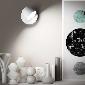 Perenz Applique design moderno a Led orientabile in metallo con interruttore Konec
