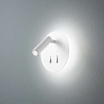 Perenz Applique di design moderno con doppia luce a Led con faretto orientabile Plug