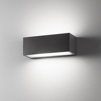 Perenz Applique da parete biemissione per esterni/interni grande in alluminio Step