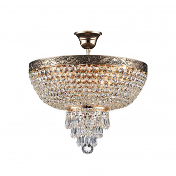 Maytoni Lampadario classico con struttura in metallo e pendenti in cristallo Palace