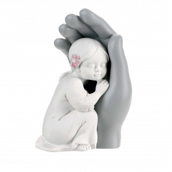 Bongelli Preziosi Bomboniera Battesimo - Scultura Bambina abbracciata 