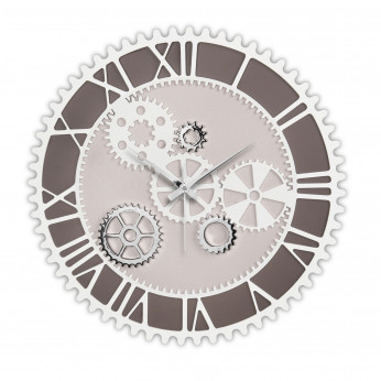 Bongelli Preziosi Orologio da parete in legno con ingranaggi in stile moderno