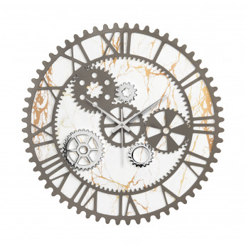 Bongelli Preziosi Orologio da parete in legno con ingranaggi in stile moderno