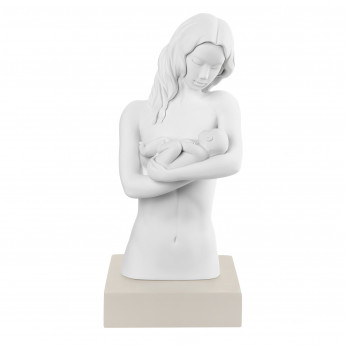 Bongelli Preziosi Scultura da tavolo moderna con base colorata "Abbraccio di mamma"