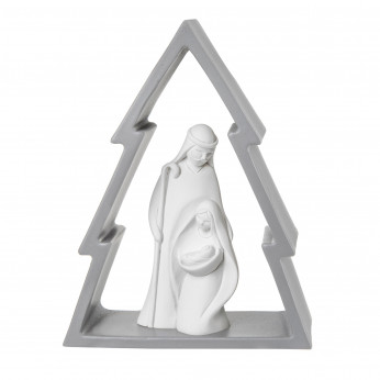 Bongelli Preziosi Decorazione natalizia con albero di natale piccolo e la natività 