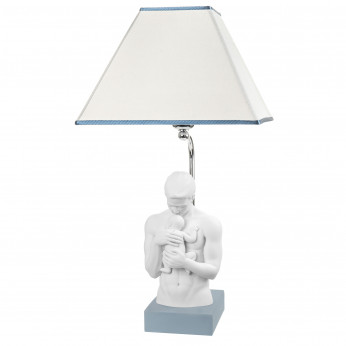 Bongelli Preziosi Lampada da tavolo moderna con scultura abbraccio paterno